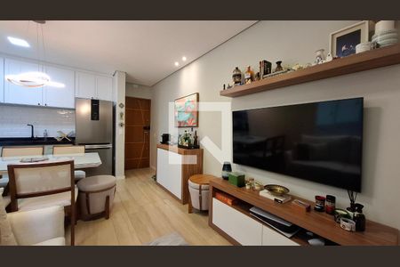 Sala de apartamento à venda com 2 quartos, 53m² em Vila Guiomar, Santo André
