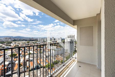 Varanda da Sala/Cozinha de apartamento para alugar com 3 quartos, 67m² em Vila Anastácio, São Paulo