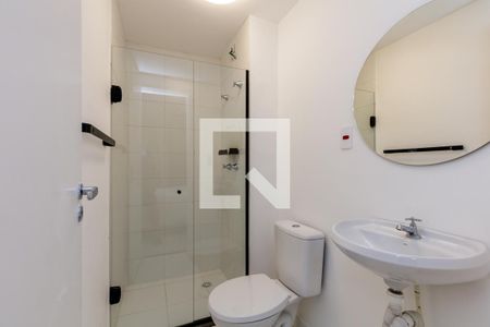 Banheiro de kitnet/studio para alugar com 1 quarto, 24m² em Vila Buarque, São Paulo