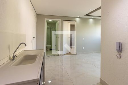 Cozinha de apartamento para alugar com 2 quartos, 34m² em Jardim Promissão, São Paulo