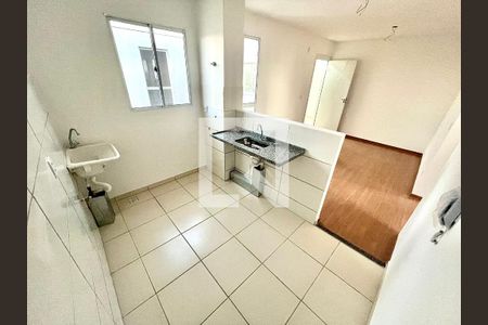 Cozinha de apartamento para alugar com 2 quartos, 49m² em Trevo, Belo Horizonte
