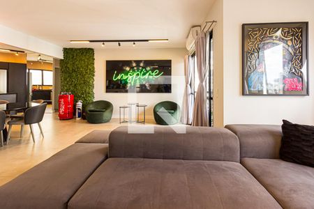 Sala de apartamento à venda com 3 quartos, 124m² em Brooklin, São Paulo