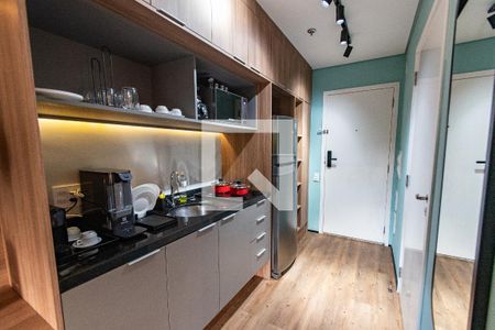 Cozinha de kitnet/studio à venda com 1 quarto, 30m² em Vila Mariana, São Paulo