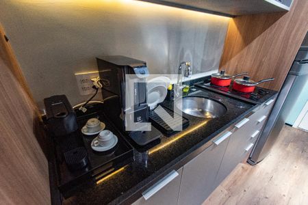 Cozinha de kitnet/studio à venda com 1 quarto, 30m² em Vila Mariana, São Paulo