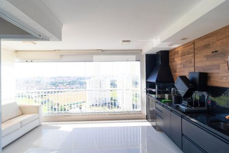 Sacada com Churrasqueira de apartamento à venda com 3 quartos, 166m² em Parque Prado, Campinas