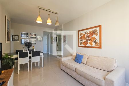 Sala de apartamento para alugar com 1 quarto, 50m² em Centro, Guarujá