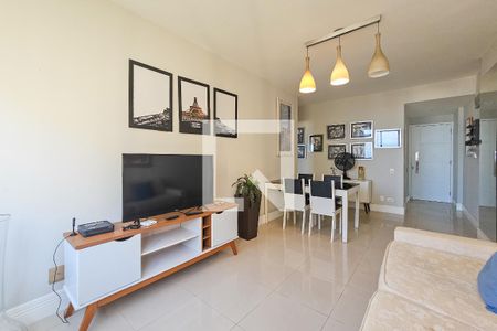 Sala de apartamento para alugar com 1 quarto, 50m² em Centro, Guarujá