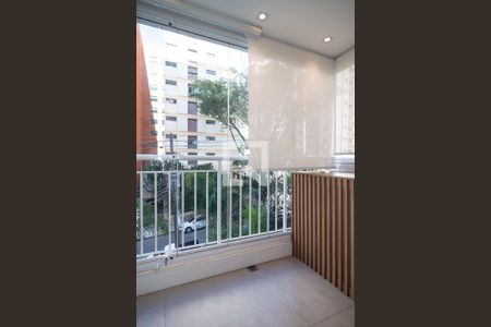 Varanda da Sala de apartamento à venda com 2 quartos, 52m² em Bela Vista, São Paulo