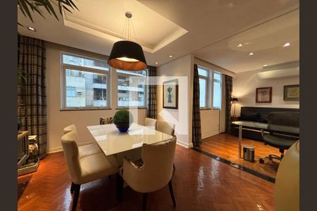 Sala de jantar de apartamento para alugar com 1 quarto, 85m² em Copacabana, Rio de Janeiro