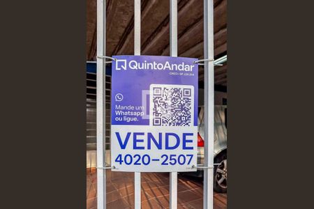 Placa Banner Instalada na Fachada de casa à venda com 3 quartos, 193m² em Jardim Utinga, Santo André