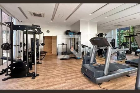 Área comum - Academia de apartamento para alugar com 1 quarto, 51m² em Moema, São Paulo