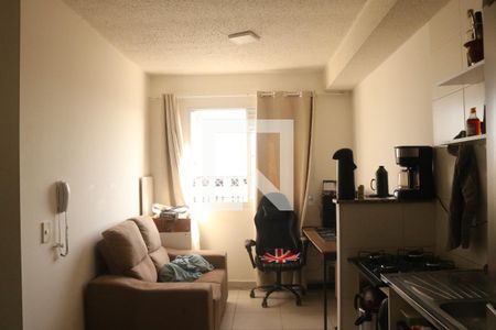 Sala/Cozinha de apartamento para alugar com 1 quarto, 26m² em Barra Funda, São Paulo