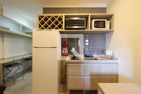 Sala/Quarto/Cozinha de apartamento para alugar com 1 quarto, 35m² em Santa Cruz do Jose Jacques, Ribeirão Preto