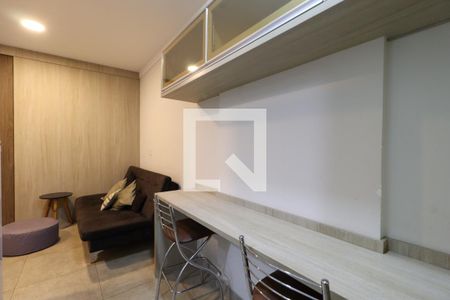 Sala/Quarto/Cozinha de apartamento para alugar com 1 quarto, 35m² em Santa Cruz do Jose Jacques, Ribeirão Preto