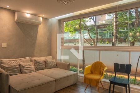 Sala de apartamento para alugar com 2 quartos, 67m² em Jardim das Acacias, São Paulo