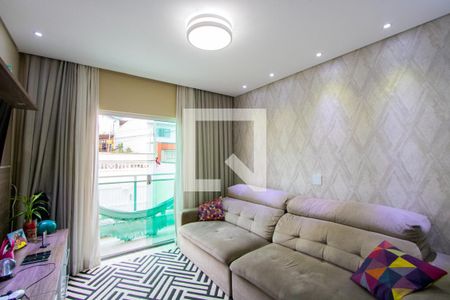 Sala de casa à venda com 3 quartos, 129m² em Vila Humaita, Santo André