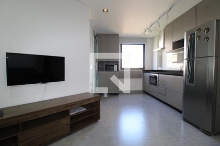 Sala/Cozinha de kitnet/studio à venda com 1 quarto, 38m² em Vila Nova Conceição, São Paulo