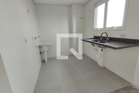 cozinha/Área de serviço de apartamento à venda com 2 quartos, 56m² em Parque das Nações, Santo André
