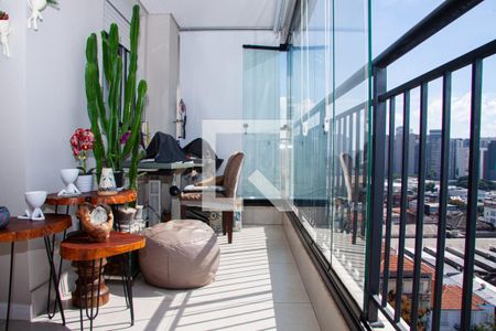 Sacada/Sala de apartamento à venda com 2 quartos, 62m² em Barra Funda, São Paulo