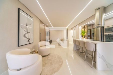 Sala de apartamento para alugar com 3 quartos, 112m² em Vila Gilda, Santo André