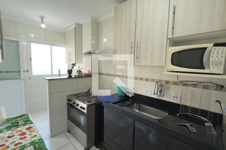 Cozinha de apartamento para alugar com 2 quartos, 75m² em Aviação, Praia Grande