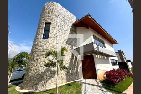 Fachada de casa de condomínio à venda com 4 quartos, 280m² em Jardim Ermida I, Jundiaí