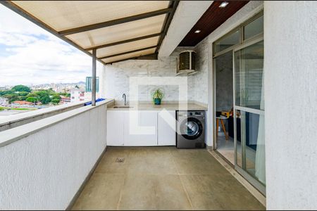 Área de serviço de apartamento à venda com 3 quartos, 168m² em Coração Eucarístico, Belo Horizonte