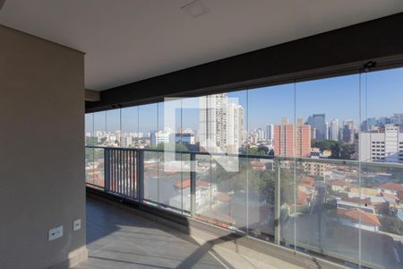 Varanda da Suíte 1 de apartamento à venda com 3 quartos, 120m² em Santo Amaro, São Paulo