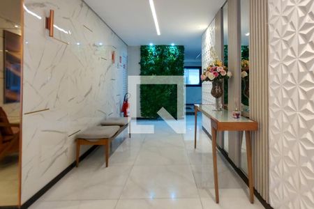 Hall de entrada de apartamento para alugar com 2 quartos, 87m² em Canto do Forte, Praia Grande