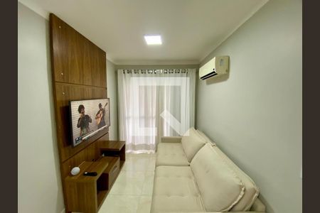 Sala de TV de apartamento para alugar com 1 quarto, 65m² em Boqueirão, Praia Grande