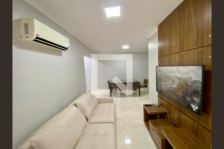Sala de apartamento para alugar com 1 quarto, 65m² em Boqueirão, Praia Grande
