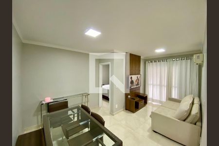 Sala de apartamento para alugar com 1 quarto, 65m² em Boqueirão, Praia Grande