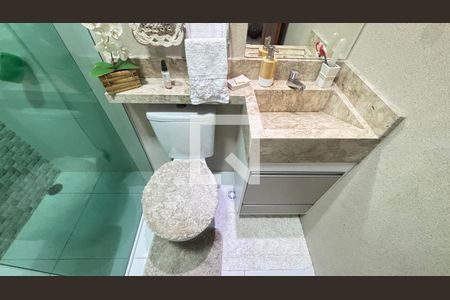 Banheiro Social de apartamento à venda com 3 quartos, 80m² em Vila Metalúrgica, Santo André