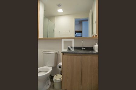 Banheiro de kitnet/studio à venda com 1 quarto, 25m² em Campo Belo, São Paulo