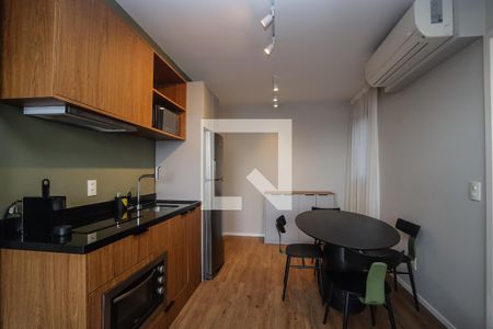 Cozinha de kitnet/studio à venda com 1 quarto, 39m² em Jardim Paulista, São Paulo
