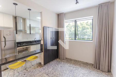Sala de apartamento para alugar com 1 quarto, 68m² em Savassi, Belo Horizonte