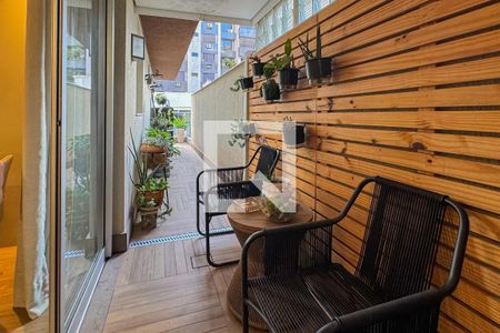 Varanda de apartamento à venda com 1 quarto, 73m² em Lourdes, Belo Horizonte