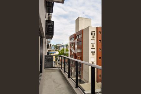 Varanda da Sala de apartamento à venda com 2 quartos, 85m² em Menino Deus, Porto Alegre