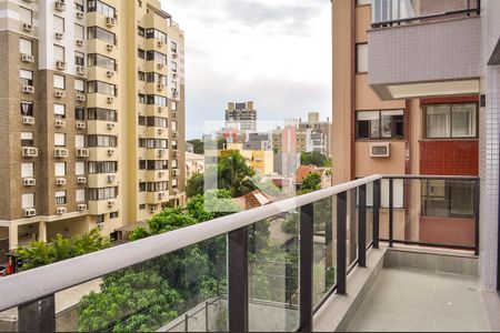 Varanda da Sala de apartamento à venda com 2 quartos, 85m² em Menino Deus, Porto Alegre