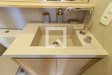 Suíte - Banheiro de apartamento à venda com 1 quarto, 27m² em Campo Belo, São Paulo