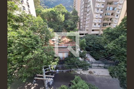Vista da varanda de apartamento à venda com 3 quartos, 107m² em Laranjeiras, Rio de Janeiro