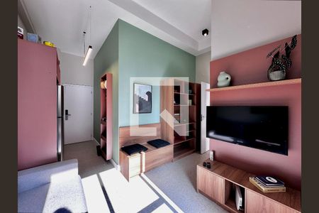 Sala de apartamento à venda com 1 quarto, 34m² em Santo Amaro, São Paulo