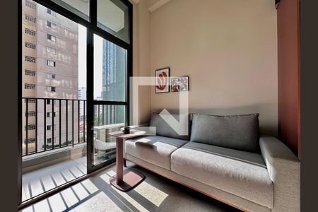 Sala de apartamento à venda com 1 quarto, 34m² em Santo Amaro, São Paulo