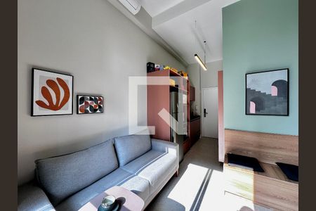 Sala de apartamento à venda com 1 quarto, 34m² em Santo Amaro, São Paulo