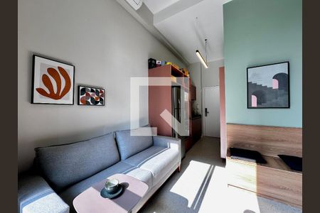 Sala de apartamento à venda com 1 quarto, 34m² em Santo Amaro, São Paulo