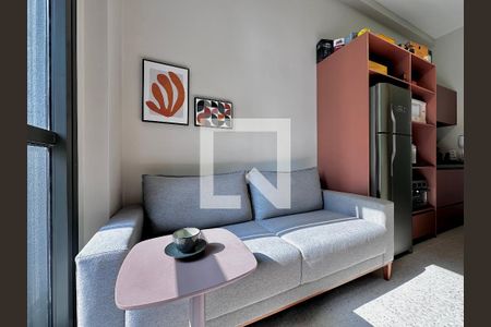 Sala de apartamento à venda com 1 quarto, 34m² em Santo Amaro, São Paulo