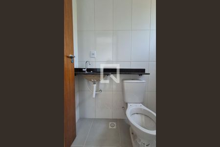 Banheiro da suíte de apartamento à venda com 2 quartos, 100m² em Parque Oratório, Santo André