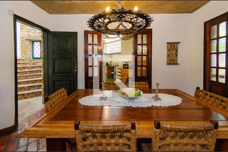 Sala de jantar de casa à venda com 4 quartos, 463m² em Belvedere, Belo Horizonte