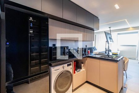 Cozinha de apartamento à venda com 1 quarto, 37m² em Pinheiros, São Paulo