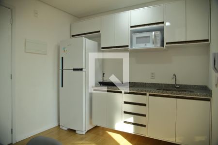 Cozinha -armários de kitnet/studio à venda com 1 quarto, 25m² em Vila Campestre, São Bernardo do Campo